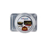 Black Base Container With Lid Combo Pack - hotpackwebstore.com - Black Base Containers